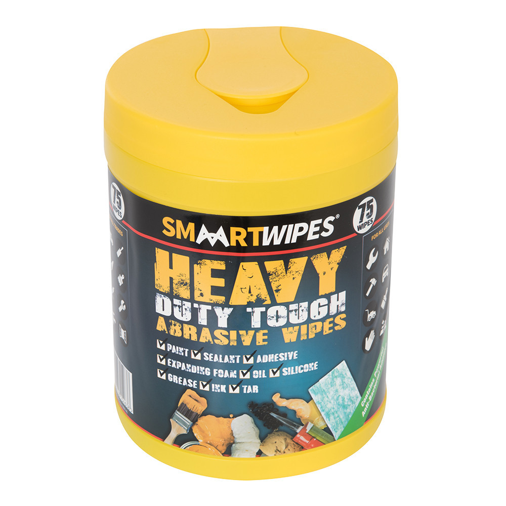 Smaart - Lingettes abrasives ultrarésistantes pour travaux intensifs - 75 lingettes