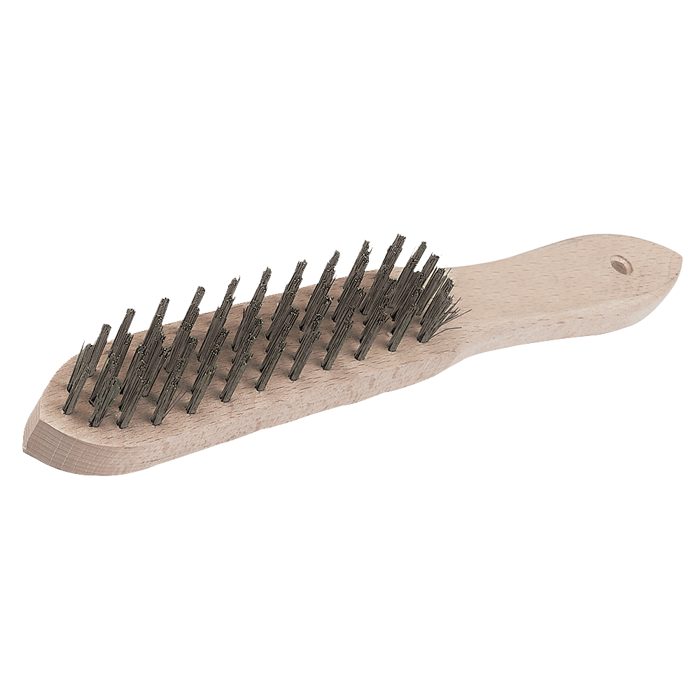 Brosse métallique usage intensif - 4 rangs