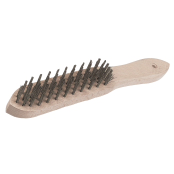 Brosse métallique usage intensif - 4 rangs