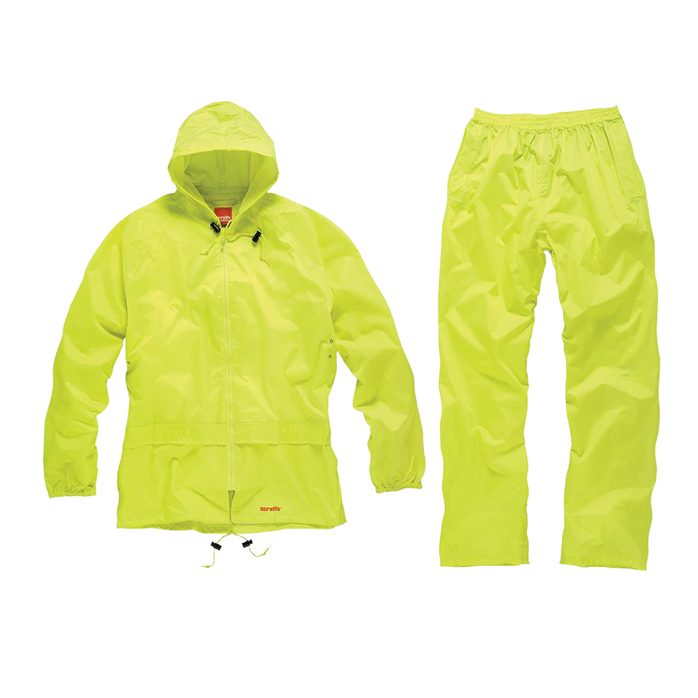 Tenue imperméable jaune