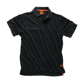 Polo noir Worker - Taille S