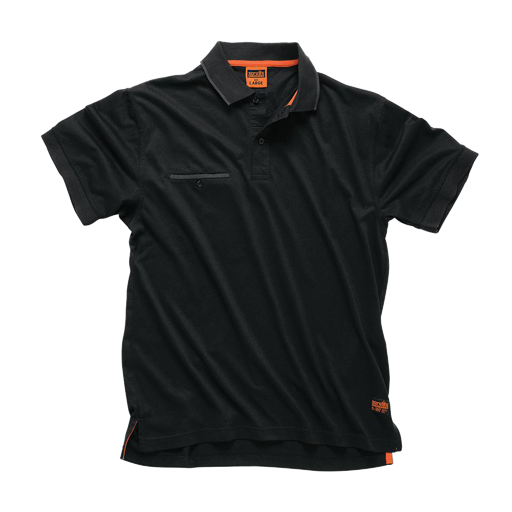 Polo noir Worker - Taille M